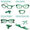Eyekepper Cat Eye Reading Glasses for Women Cute Readers - Green +4.00 view 4