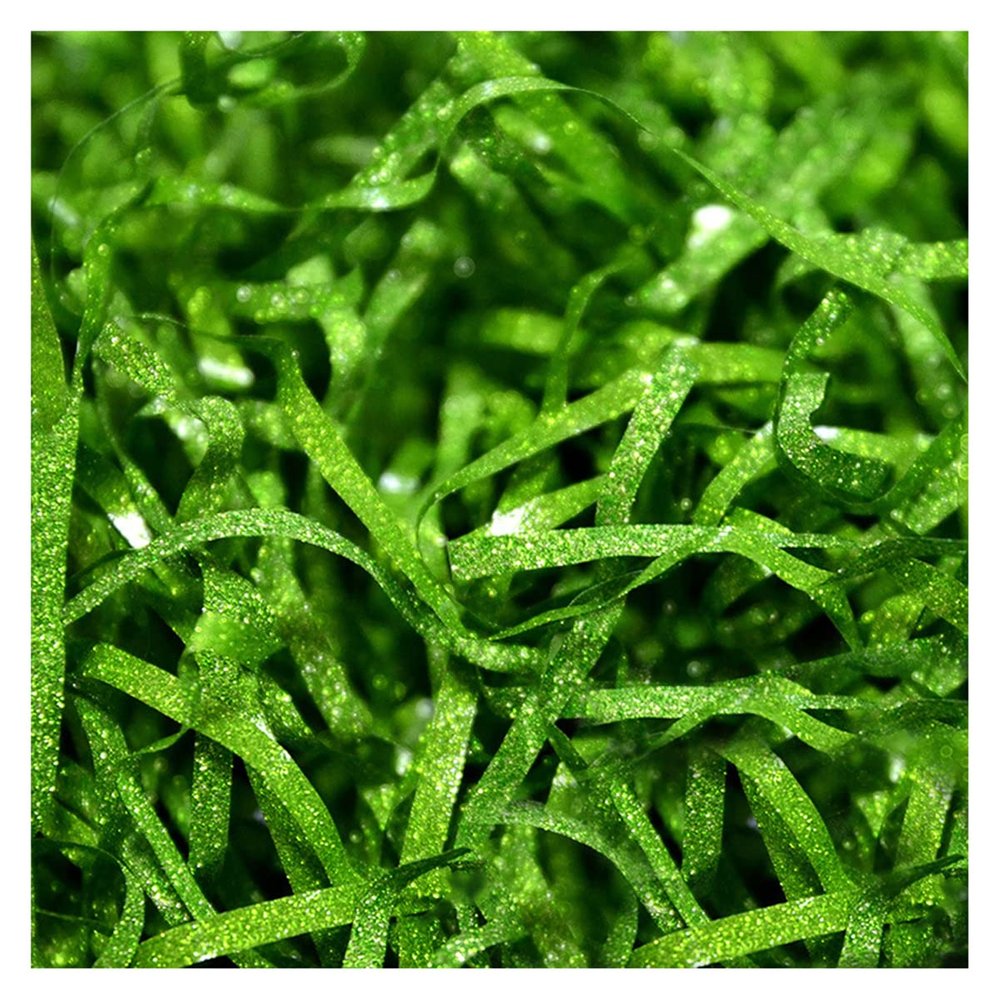 Queenbox 100g Glitter Solid Raffia Shredded Paper Gift Box Basket Filler Shreds Tissue for Wrapping Filling Stuffing Decoration, Apple Green