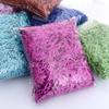 Queenbox 100g Glitter Solid Raffia Shredded Paper Gift Box Basket Filler Shreds Tissue for Wrapping Filling Stuffing Decoration, Apple Green view 4