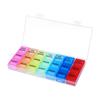 Big Compartments Pill Case Travel Meds Pastillero De Travel Medication Divider Portable Medication Organizer Storage Box Container Small Box Flat Pocket view 1