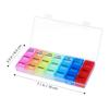 Big Compartments Pill Case Travel Meds Pastillero De Travel Medication Divider Portable Medication Organizer Storage Box Container Small Box Flat Pocket view 2