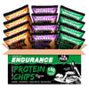Natural Endurance Protein Chips - Nacho Chips, Low Carb Chips, High Protein Snack, Vegan Protein with Avocado Oil, 14g Protein Per Bag, Gluten Free - Nacho Flavor, 1.38 oz Bags (Pack of 12) view 1