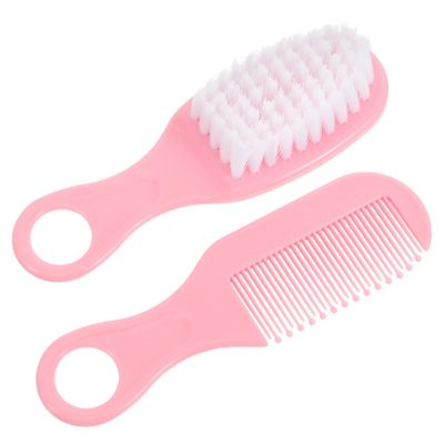 Hohopeti 1 Set Baby Brush and Comb Set Newborn Infant Massage Hair Brush Comb Kit Anti-Static and Smooth Material Promote Circulation Safe for Baby's Scalp
