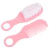 Hohopeti 1 Set Baby Brush and Comb Set Newborn Infant Massage Hair Brush Comb Kit Anti-Static and Smooth Material Promote Circulation Safe for Baby's Scalp view 1