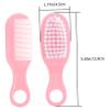 Hohopeti 1 Set Baby Brush and Comb Set Newborn Infant Massage Hair Brush Comb Kit Anti-Static and Smooth Material Promote Circulation Safe for Baby's Scalp view 4
