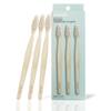 Davids Premium Bamboo Soft Bristle Toothbrush - 3 Pack | BPA Free, Eco-Friendly, Sustainable High Performance Bristles to Improve Oral Health Naturally | 100% Natural Bamboo Handle | Made in Germany view 1