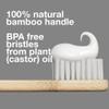 Davids Premium Bamboo Soft Bristle Toothbrush - 3 Pack | BPA Free, Eco-Friendly, Sustainable High Performance Bristles to Improve Oral Health Naturally | 100% Natural Bamboo Handle | Made in Germany view 2