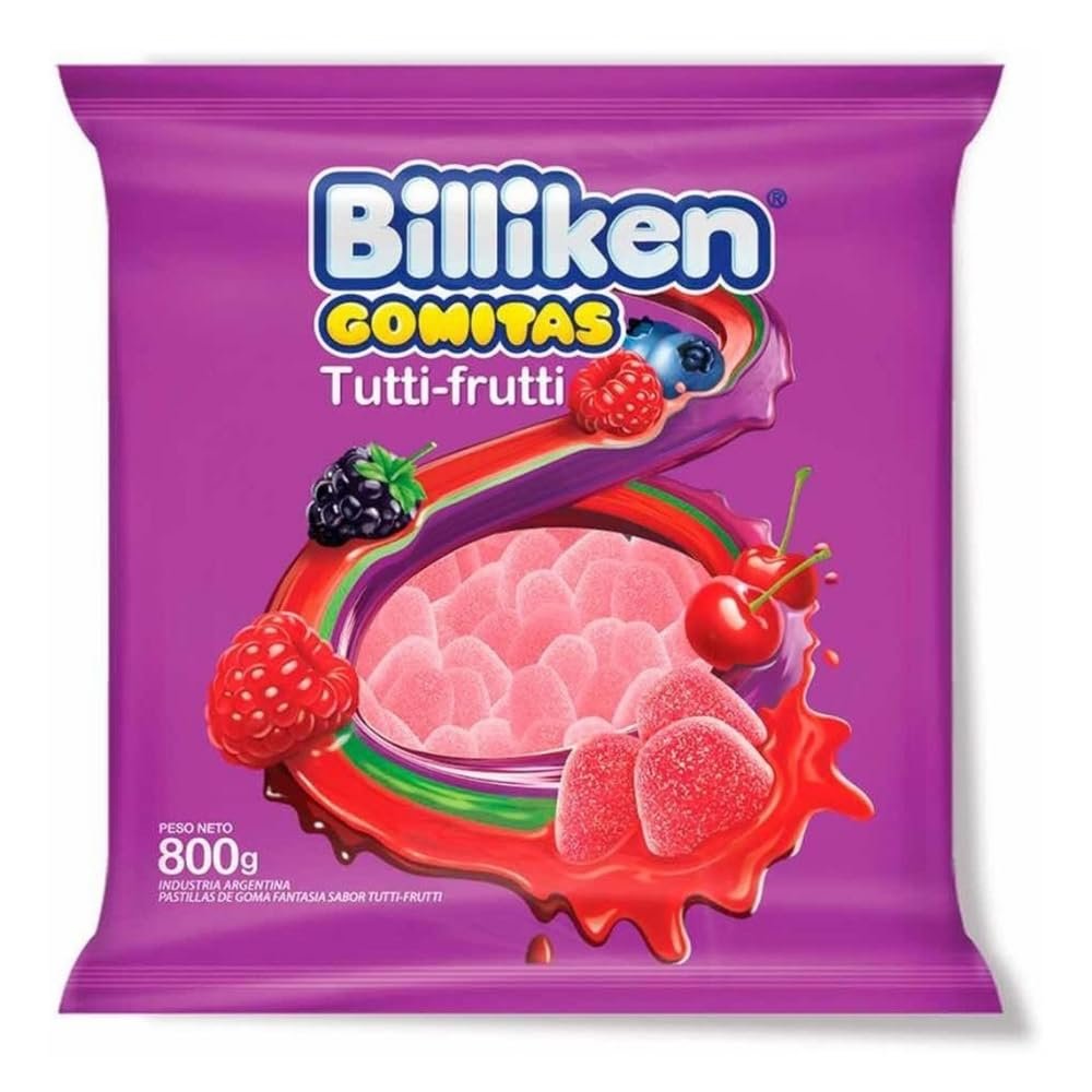 BILLIKEN Gomitas Sabor Tutti-frutti 800 grs. / Gommies Tutti-frutti Flavor 28.21 oz.