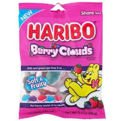 Needzo Berry Clouds Gummy Candy, Bags of Fruit Flavored Candies, 3.1 Ounces (Pack of 3)