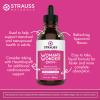 Strauss Heartdrops Woman's Wonder Drops; Menstrual & Menopausal Support Supplement in Spearmint Flavour, Natural Formula, Gluten-Free, Soy-Free, Non-GMO, 3.4oz Bottle view 2