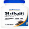 Nutricost Shilajit Capsules (1,000 mg Per Serving) (120 Capsules) - Shilajit Extract with Naturally Occuring Fulvic Acid, 60 Servings, Gluten Free, Non-GMO, Vegan Friendly Dietary Supplement view 1