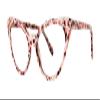 Scojo New York Soho Reading Glasses for Women, Scratch Resistant Lenses, Handmade Cat Eye Readers for Women, Fashionable Colorways, Pink Mosaic - 2.75x view 1