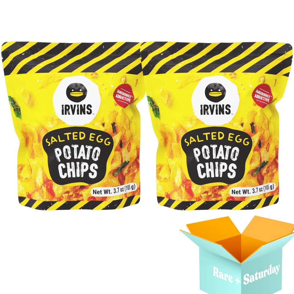 Irvins Salted Egg Potato Chips - Salted Egg (2-Pack) | Salted Egg Potato Chips | Singapore Salted Egg Potato Chips