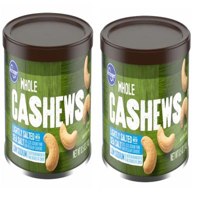Pack Of 2 Whole Lightly Salted Cashews 8.5 oz