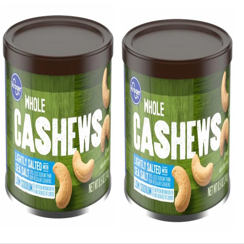 Pack Of 2 Whole Lightly Salted Cashews 8.5 oz