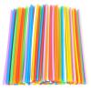 100 Pcs Colorful Plastic Long Disposable Drinking Straws.(0.23''diameter and 10.24"long) (Colorful-long) view 1