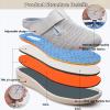 bumuam Women's Men Diabetic Shoes,Wide Widths Walking Edema Sneakers Adjustable Strap Easy On/Off with 3 Pairs Insoles Replacement Men 5/Women 6 view 2