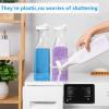 Laundry Detergent Dispenser,54oz Fabric Softener Dispenser,Plastic Liquid Laundry Detergent Container,Laundry Detergent Organizer for Laundry Room Organization with 4 Labels,3 Pack,White view 4