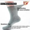 svlftecon 4 Pack Diabetic Crew Socks Extra Wide Super Soft Non-Binding Top Edema Socks for Swollen Feet Unisex (X-Large,Mix11(Winter)) view 2