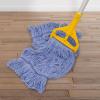 2 Pack Heavy Mop Replace Headmop Head Replacement,Commercial mop Heads,Reusable Mop Head Refills-Replacement Mop Heads SuitableWet Industrial Blue Cotton Looped End String Head Refill (Blue) view 4