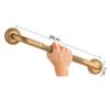 FairUo Bath Wall Attachment Handrails,Grab Bar Rails Bathroom Grab Bar, Wall-Mounted Straight Hair Towel Rack, Sturdy Copper Shower Safety Handle for Bathtub, Toilet, Bathroom, Kitchen view 2