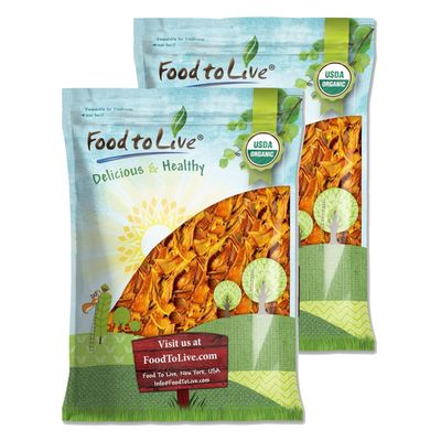 Food to Live Organic Dried Mango Strips, 12 Pounds Non-GMO, Unsulphured, Unsweetened and Delicious Fruit Snack, Chewy and Naturally, Vegan, Kosher