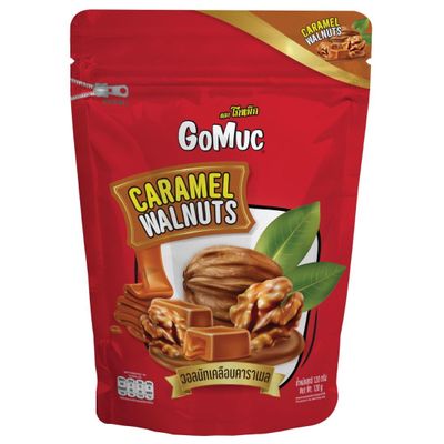 Gomuc Brand, caramel coated walnuts 120 g X 2 Packs