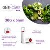 ONE-CARE Duo Safety Pen Tips 30G x 3/16 (5mm), Dual Shield Protection, Universal Fit, 100/bx view 2