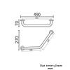 FairUo Bath Wall Attachment Handrails,Grab Bar Rails Bathroom Grab Bar, Wall-Mounted Straight Hair Towel Rack, Sturdy Stainless Steel Shower Safety Handle for Bathtub, Toilet, Bathroom, Kitchen view 2