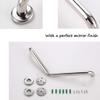 FairUo Bath Wall Attachment Handrails,Grab Bar Rails Bathroom Grab Bar, Wall-Mounted Straight Hair Towel Rack, Sturdy Stainless Steel Shower Safety Handle for Bathtub, Toilet, Bathroom, Kitchen view 4