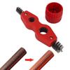 Copper Pipe Reamer with Cleaning Brush, Polishing Chamferer Kit, Durable Handle, Excellent Bristles, High Strength, Plastic and Alloy Steel, Versatile for Pipe Installation and view 3