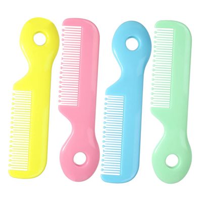 Beatifufu 4-piece Baby Hair Comb Set Infant Comb Round Safety Teeth Gentle Care for Newborns Toddlers Boys and Girls