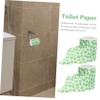 Shamrock Toilet Paper Roll 2- Clover Pattern Bath Tissue Multipurpose Paper for Home and Hotel Use 3.93X2.95 Inches view 4
