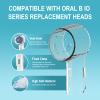 6 Pack Toothbrush Dustproof Cover Compatible with Oral B iO Ultimate Clean Gentle Care Replacment Heads and iO Series 3 4 5 6 7 7G 8 9 Electric Toothbrush, (Cyan+Blue) view 3