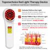 Toponechoice Red Light Therapy Device, 4x980nm+4x810nm+16x660nm, Near Infrared Light Therapy for Humans Body Pet Dogs Horses, Light Therapy Machine for Body Joint Back Knee Muscle Relax Pain Relief view 2