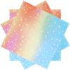 13X13 Inch Pink and Silver Napkins,100 Pack Pink Pastel Disposable Cocktail Paper Napkins for Women Birthday Wedding Rainbow Party Supplies view 1