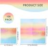 13X13 Inch Pink and Silver Napkins,100 Pack Pink Pastel Disposable Cocktail Paper Napkins for Women Birthday Wedding Rainbow Party Supplies view 2