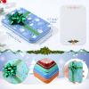 Sliner Christmas Gift Card Box Metal Gift Card Box Tins Holders with Lids and Flower Stickers for Christmas Stocking Stuffers Money Keys, 4.9 x 3.3 x 0.7 Inch(24 Pcs) view 3