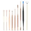 9 Pieces Stainless Steel Rose Gold Ear Picks Set Earwax Cleaner Tool Set Stainless Steel Earwax Removal Tool Spring Earwax Cleaner Tool Set for Adults Kids view 1