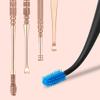 9 Pieces Stainless Steel Rose Gold Ear Picks Set Earwax Cleaner Tool Set Stainless Steel Earwax Removal Tool Spring Earwax Cleaner Tool Set for Adults Kids view 3
