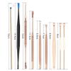 9 Pieces Stainless Steel Rose Gold Ear Picks Set Earwax Cleaner Tool Set Stainless Steel Earwax Removal Tool Spring Earwax Cleaner Tool Set for Adults Kids view 4