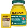 Bayer Aspirin 81mg Enteric Coated Tablets 300ct and 2 Count Travel Pack of Genuine Aspirin 325mg Coated Tablets view 1