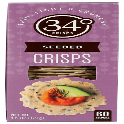 34 Degrees Seeded Crisps, 4.5 Oz