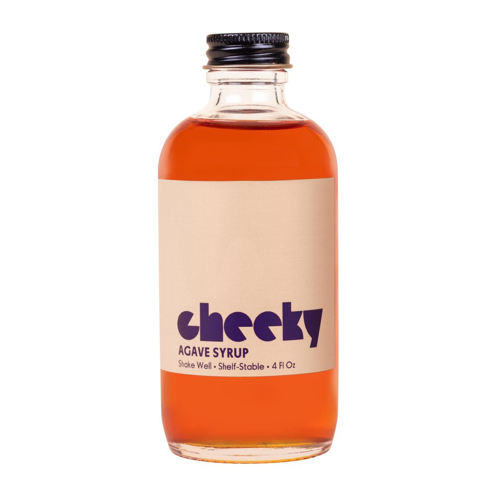 Cheeky Cocktails Agave Syrup, Bar Quality, 3:1 Ratio, No Artificial Flavors or Preservatives, 4 Fl Oz (12-Pack)