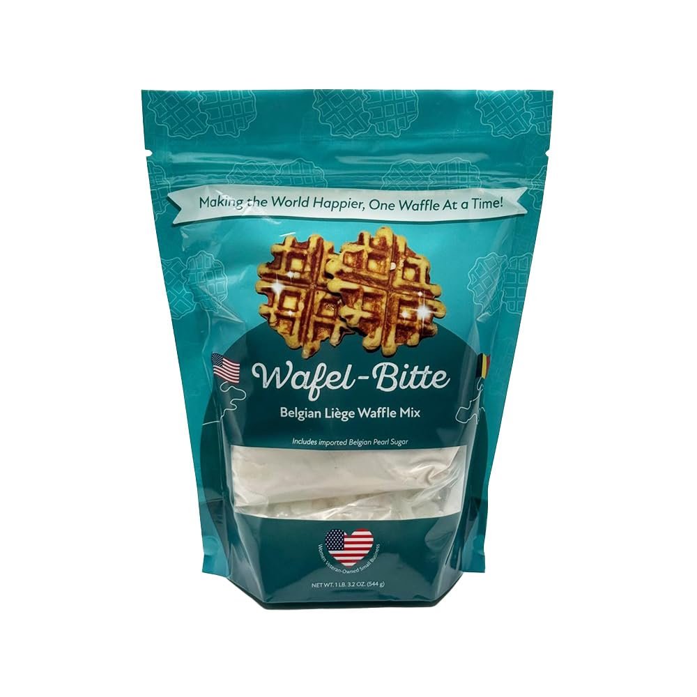 Wafel-Bitte Belgian Liege Waffle Mix with Imported Belgian Pearl Sugar - 19.2 Ounce (Pack of 1)