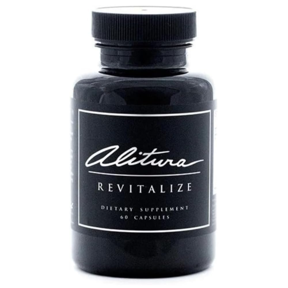 Alitura Revitalize Organic Ashwagandha & Turmeric Supplement Natural Energy, Mood & Recovery Support for Men & Women Adaptogenic Herbs for Daily Wellness 60 Capsules