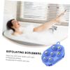 KALLORY 2pcs Rotating Massage Brush with Seven Balls for Full Body Muscle Relief for Neck Back Legs and Arms Blue view 2