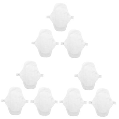 Healifty 9pcs Washable Panty Liners Leak Design and Cotton Towels for Women Storage Bag Reusable Cloth Pads