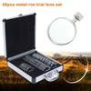 LyeXD 68pcs Optical Trial Lens Set Kit Metal Rim Aluminum Optometry Kit Case Box Trial Frame, Black view 2