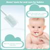 SmilBoxy 105 Pieces Tongue Cleaner + 2 PCS Finger Toothbrush Soft Gauze with Box Disposable Tongue Cleaner Infants Oral Mouth Cleaner Newborn Care 0-36 Month Infants view 3
